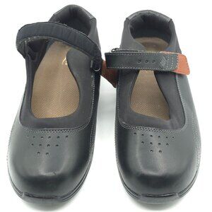 Drew Women's Black Leather Mary Jane Shoes Size 8.5WW
